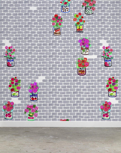 Gerani Wallpaper-Contract Furniture Store for hospitality, leisure & commercial projects