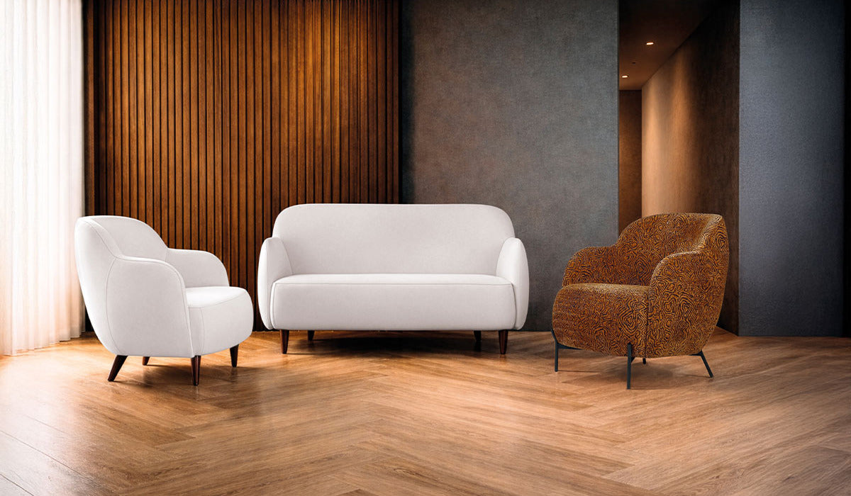 Glamour Flute Wood Sofa
