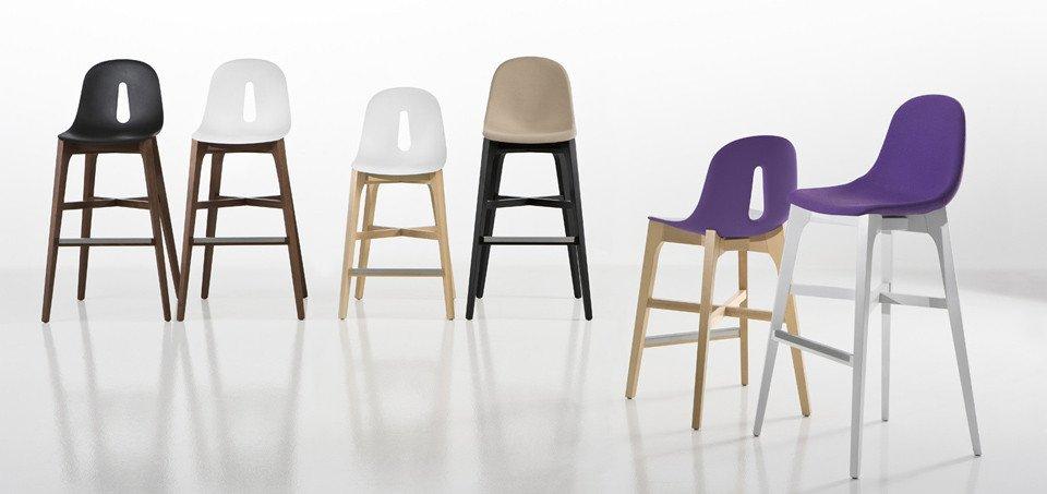 Gotham U Wood High Stool