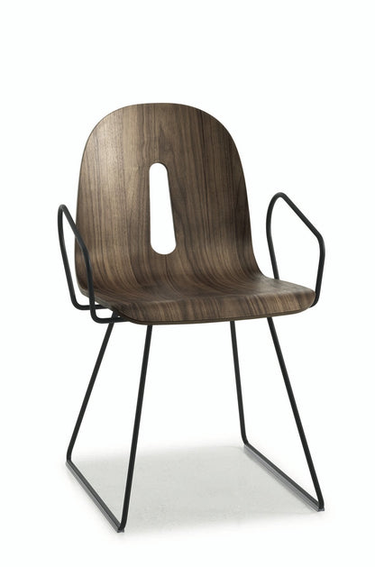 Gotham Woody Sled Armchair