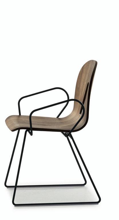 Gotham Woody Sled Armchair