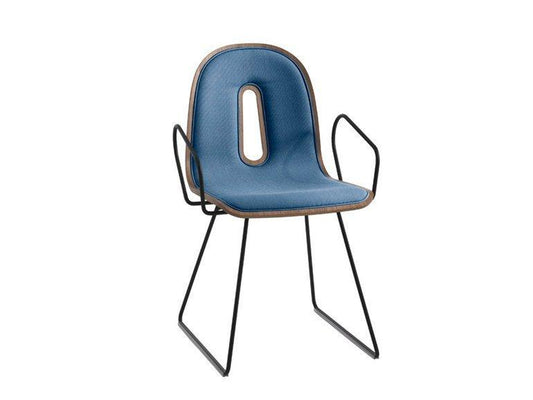 Gotham Woody U Sled Armchair-Contract Furniture Store for hospitality, leisure & commercial projects