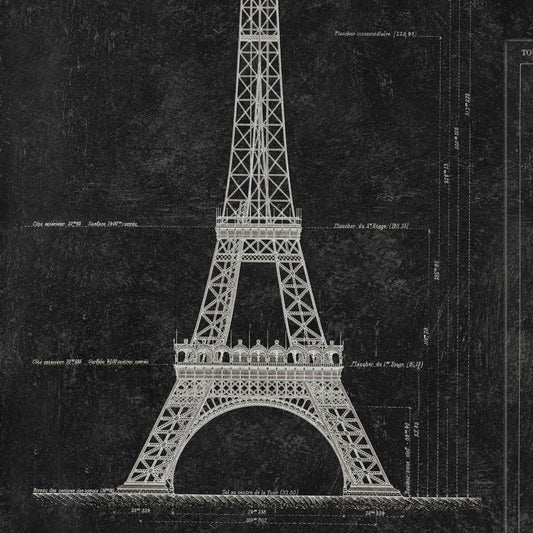Grand Eiffel Anthracite Wallpaper
