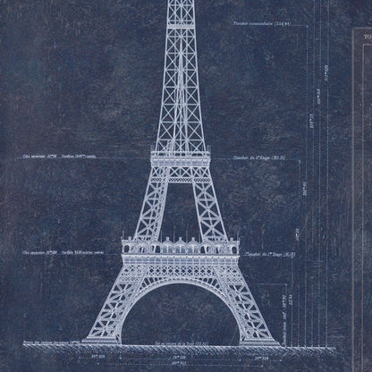 Grand Eiffel Blue Wallpaper