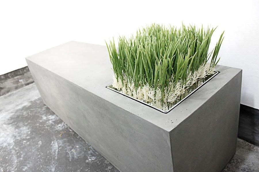 Green Concrete Horizontal Stand-Lyon Beton-Contract Furniture Store