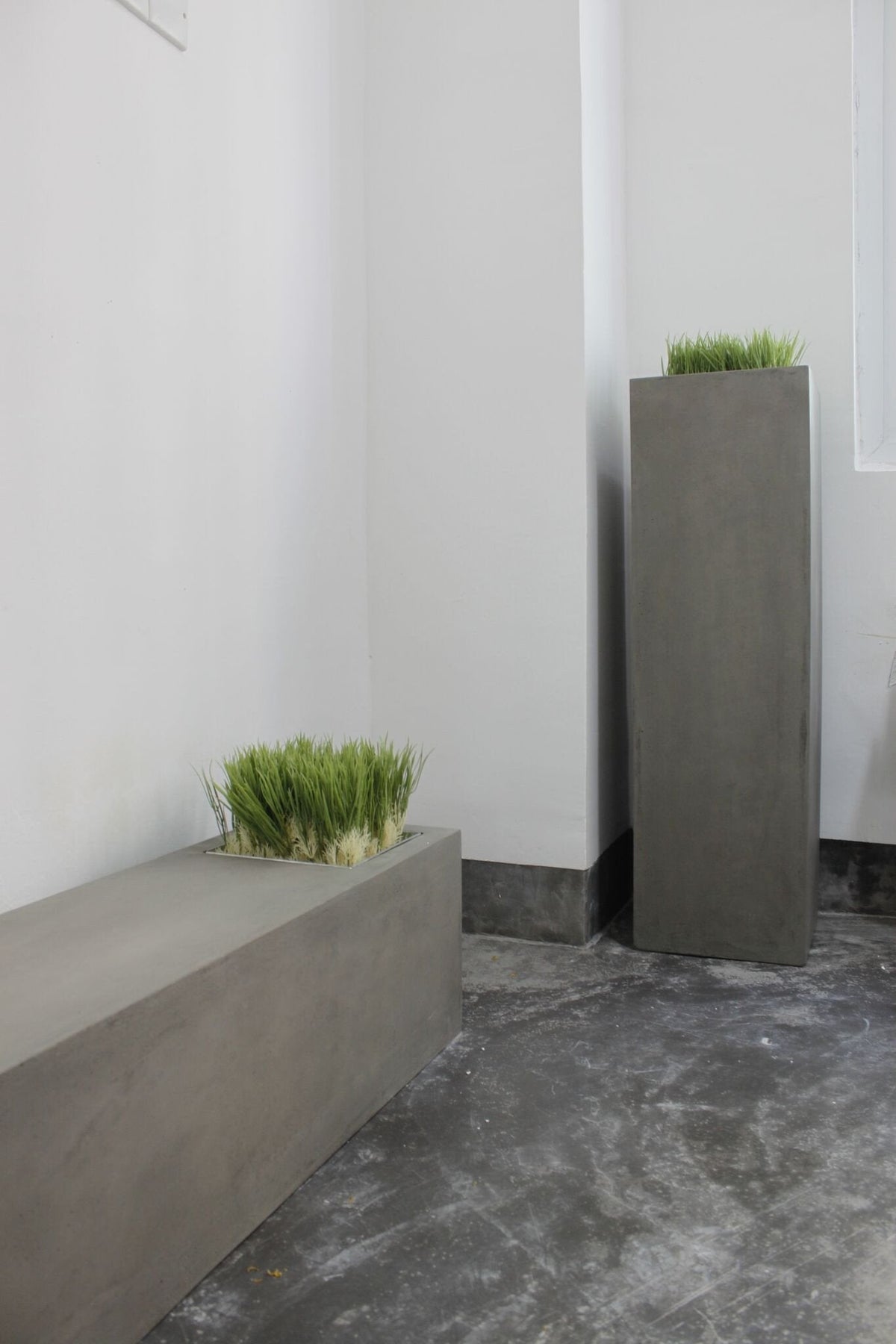 Green Concrete Horizontal Stand-Lyon Beton-Contract Furniture Store