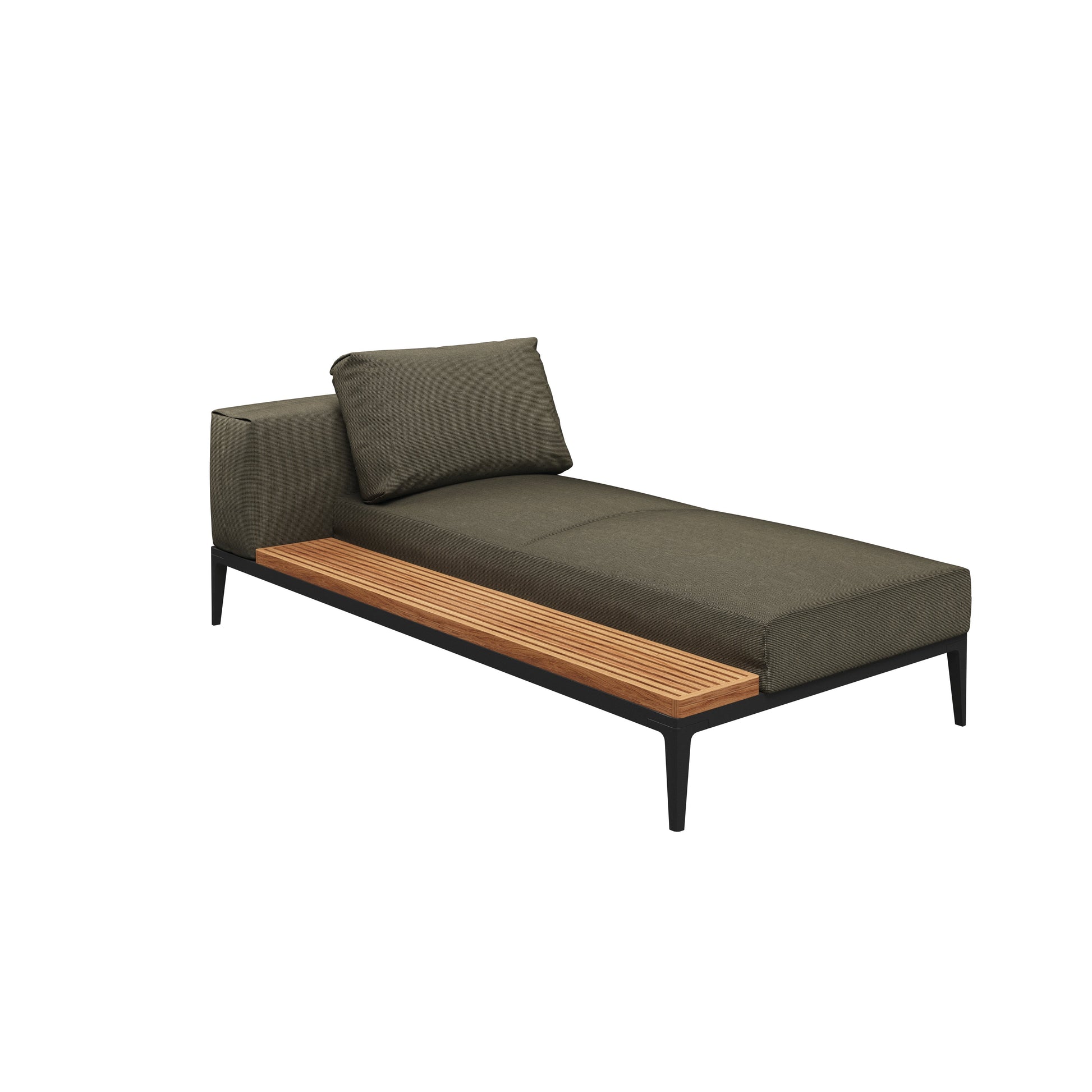 Grid Chaise Unit Teak-Contract Furniture Store for hospitality, leisure & commercial projects