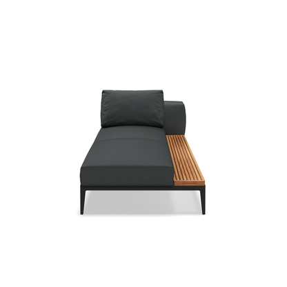 Grid Chaise Unit Teak-Contract Furniture Store for hospitality, leisure & commercial projects