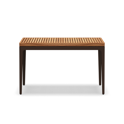 Grid Teak Console Table