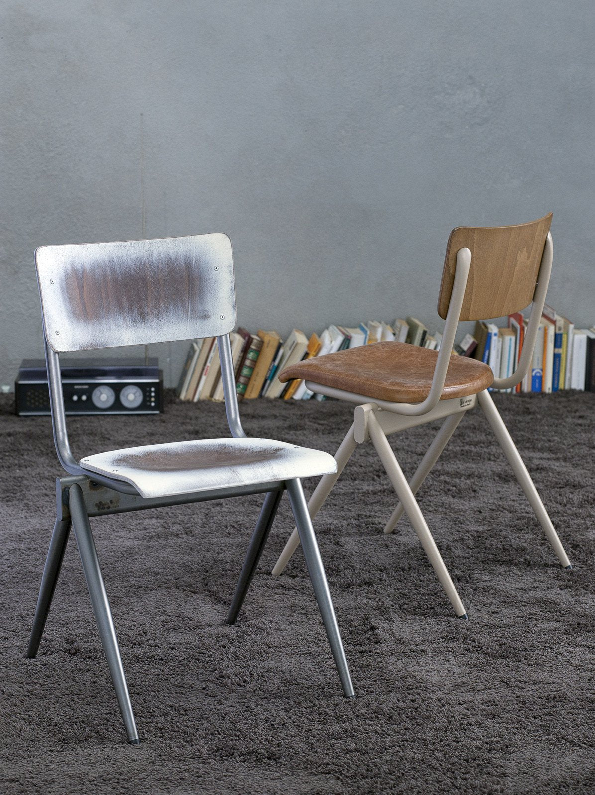 Grip Side Chair c/w Metal Legs-Cignini-Contract Furniture Store