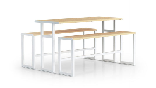 H24 High Table & Integrated Benches-Contract Furniture Store for hospitality, leisure & commercial projects