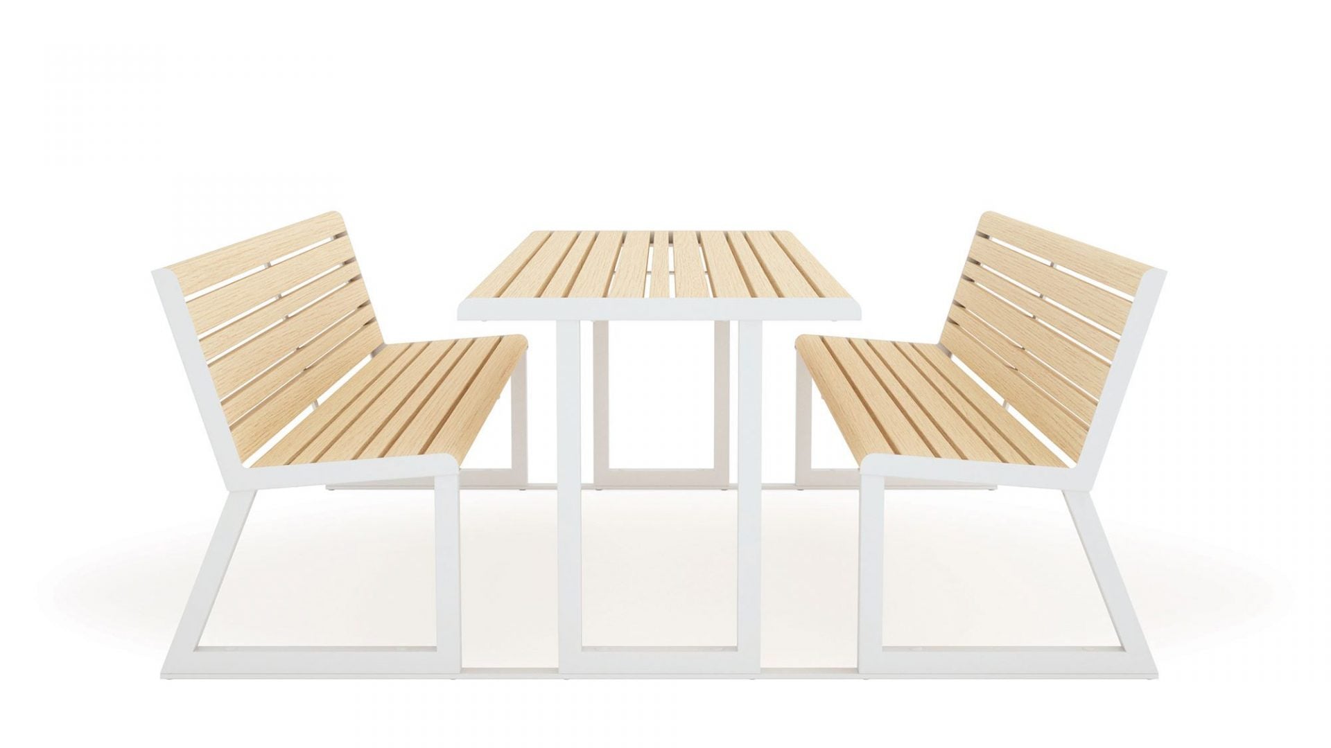 H24 Table with Backrest Benches-Contract Furniture Store for hospitality, leisure & commercial projects