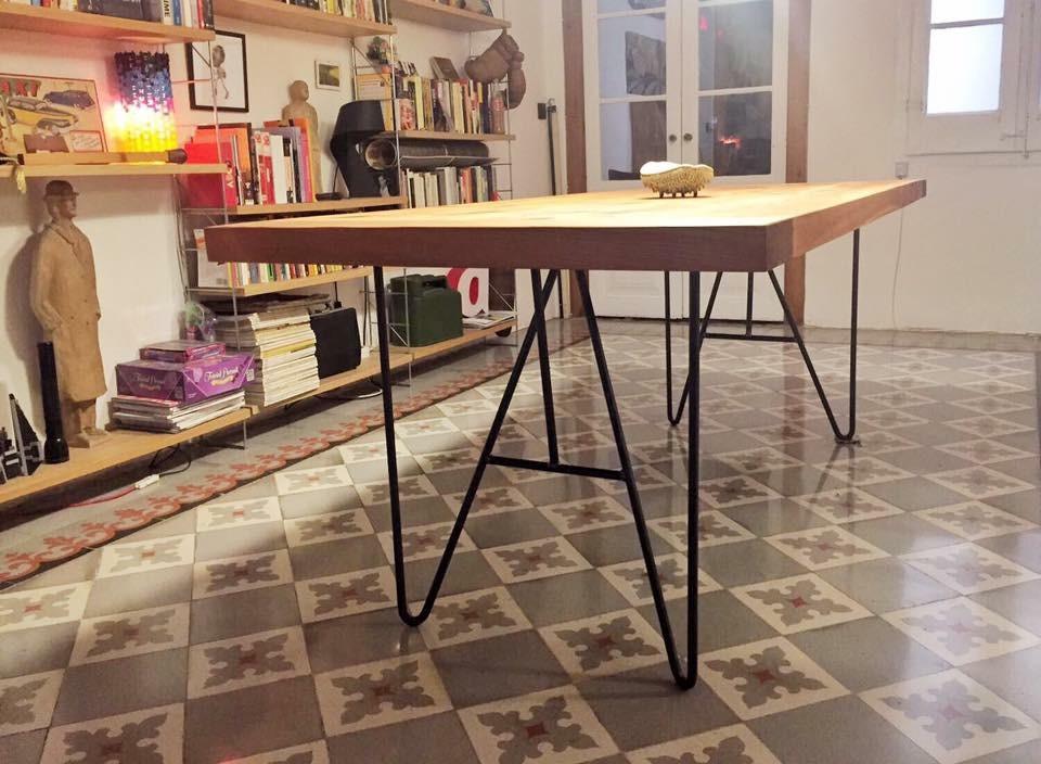 Hairpin Double Prong Leg Dining Base-Contract Furniture Store for hospitality, leisure & commercial projects