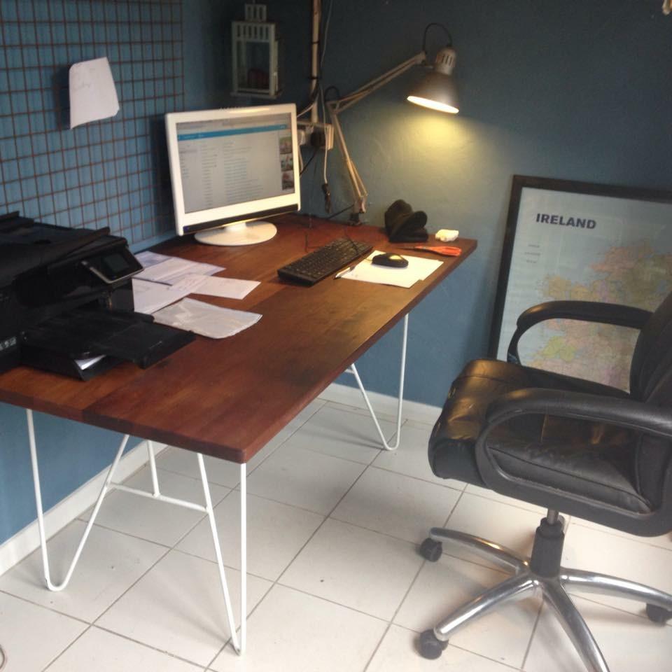 Hairpin Double Prong Leg Dining Base-Contract Furniture Store for hospitality, leisure & commercial projects