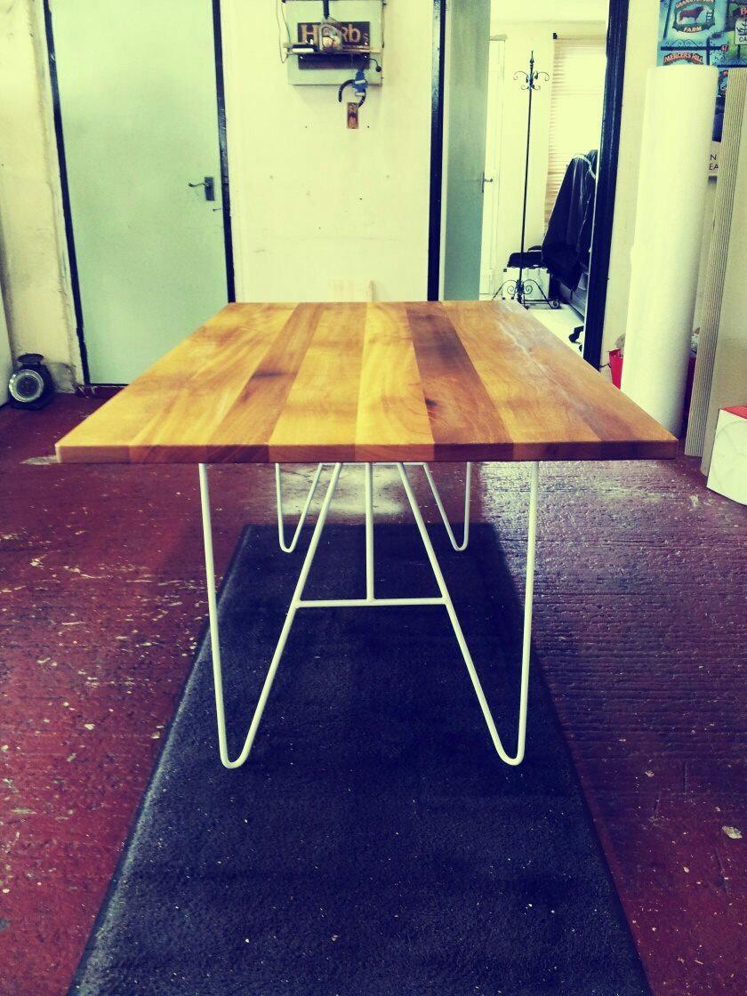 Hairpin Double Prong Leg Dining Base-Contract Furniture Store for hospitality, leisure & commercial projects