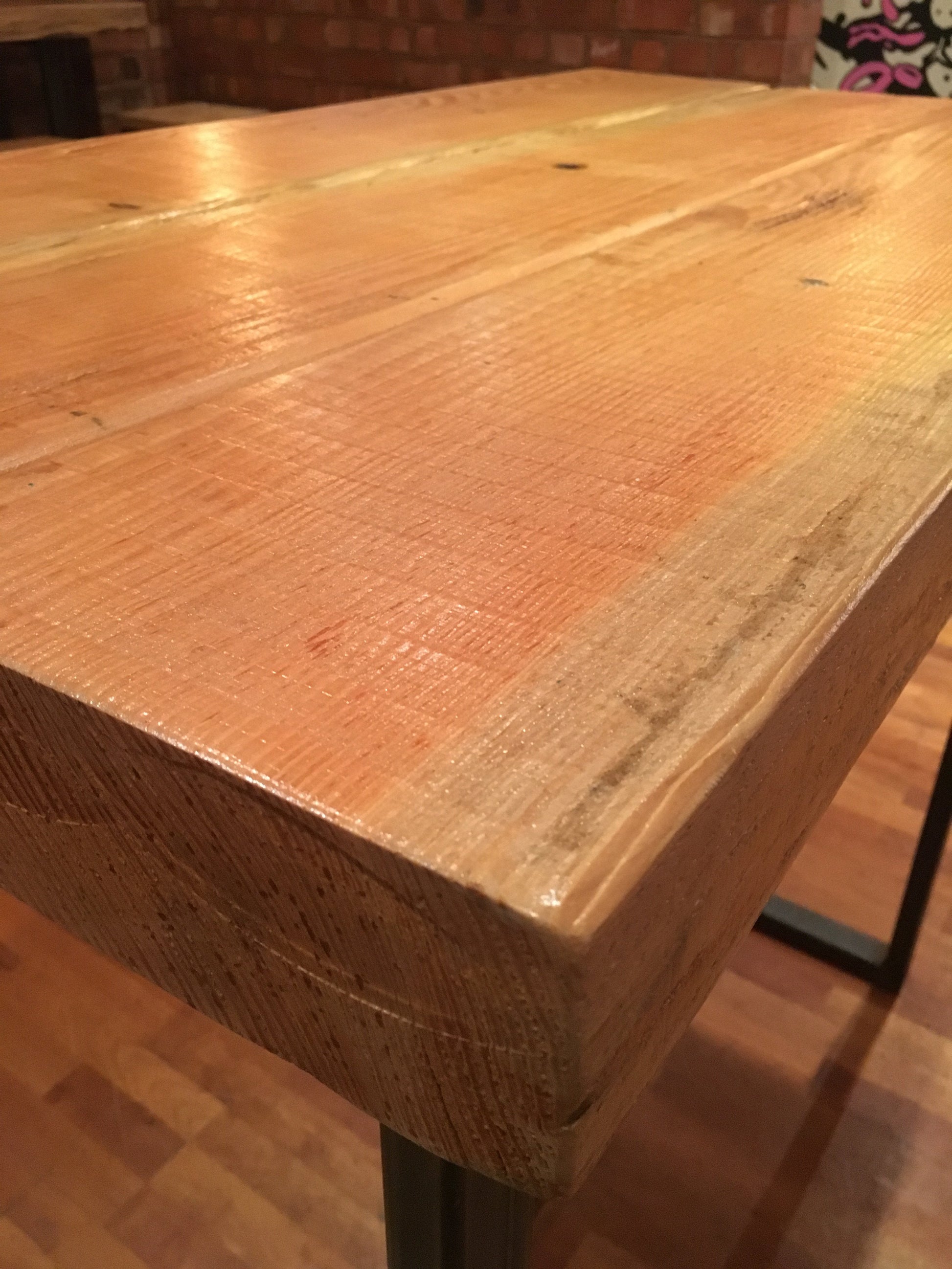 Handmade Industrial Poseur Table