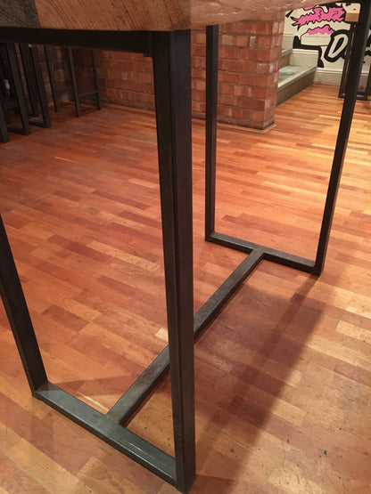 Handmade Industrial Poseur Table
