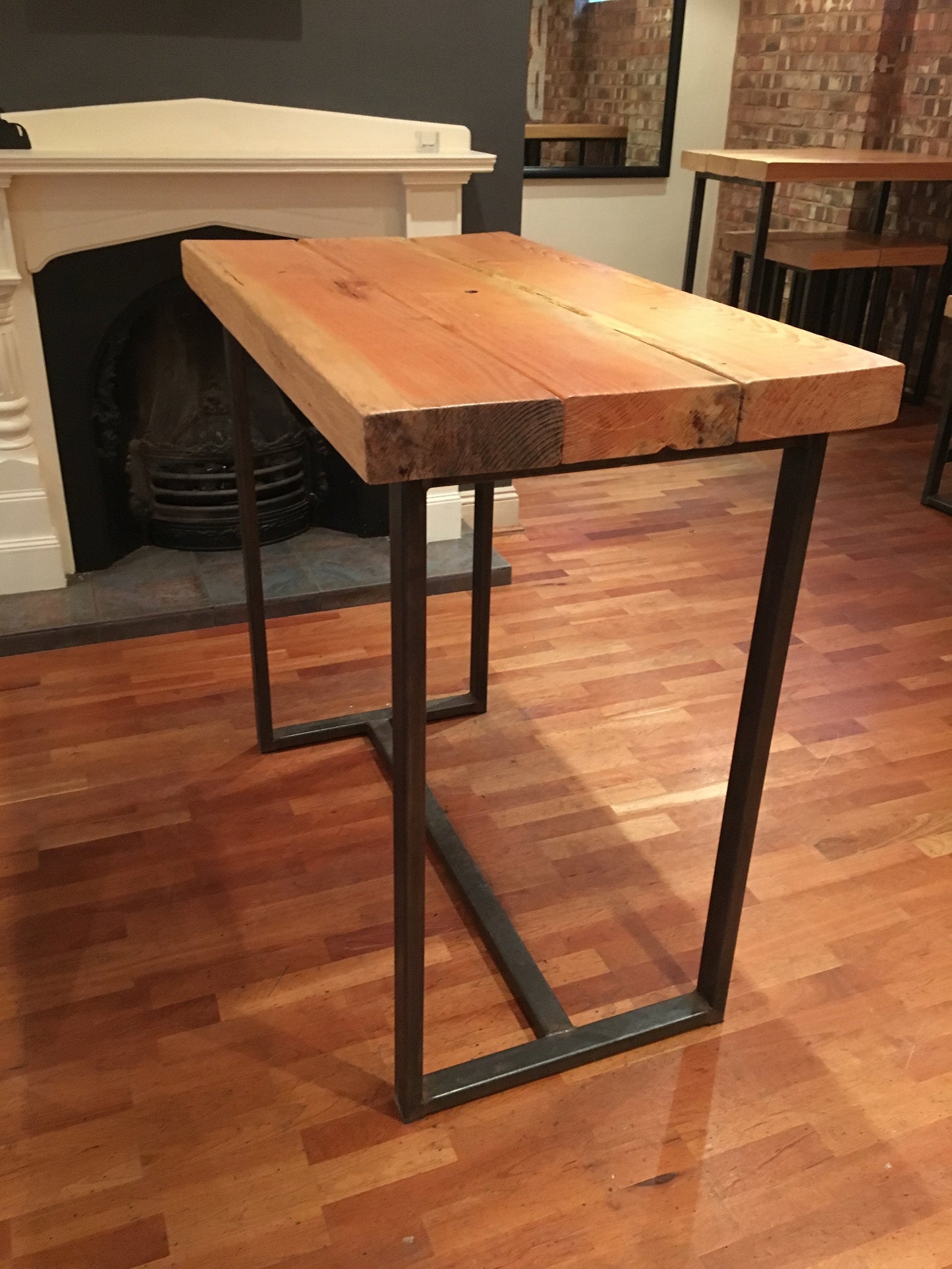 Handmade Industrial Poseur Table