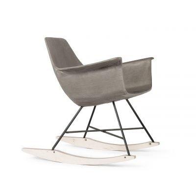 Hauteville Concrete Rocking Chair c/w Metal Legs-Lyon Beton-Contract Furniture Store