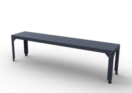 Hegoa Large Bench-Matière Grise-Contract Furniture Store