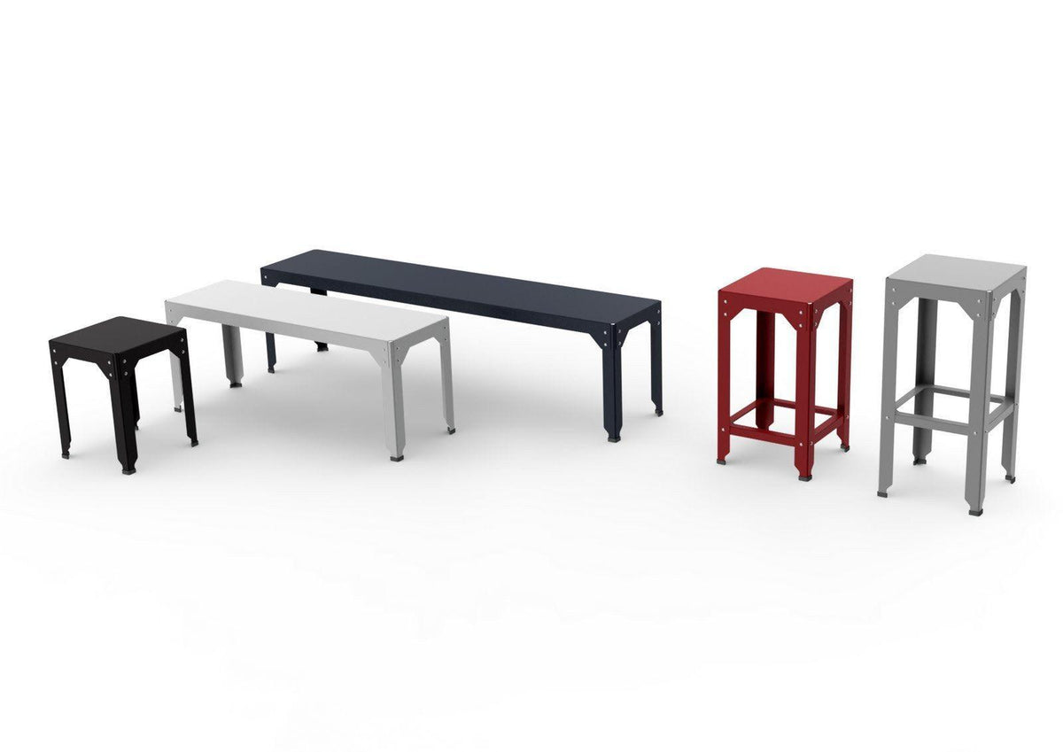 Hegoa Low Stool-Matière Grise-Contract Furniture Store
