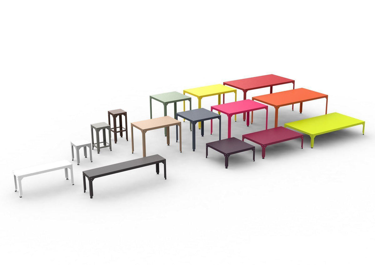 Hegoa Rectangular Poseur Table-Matière Grise-Contract Furniture Store