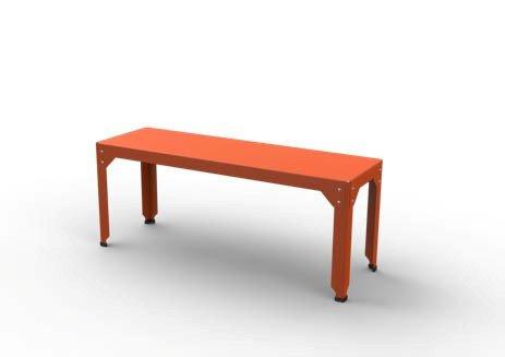 Hegoa Small Bench-Matière Grise-Contract Furniture Store