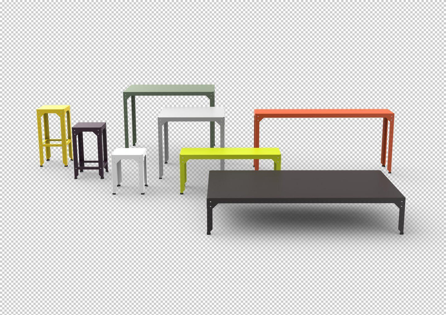 Hegoa Square Poseur Table