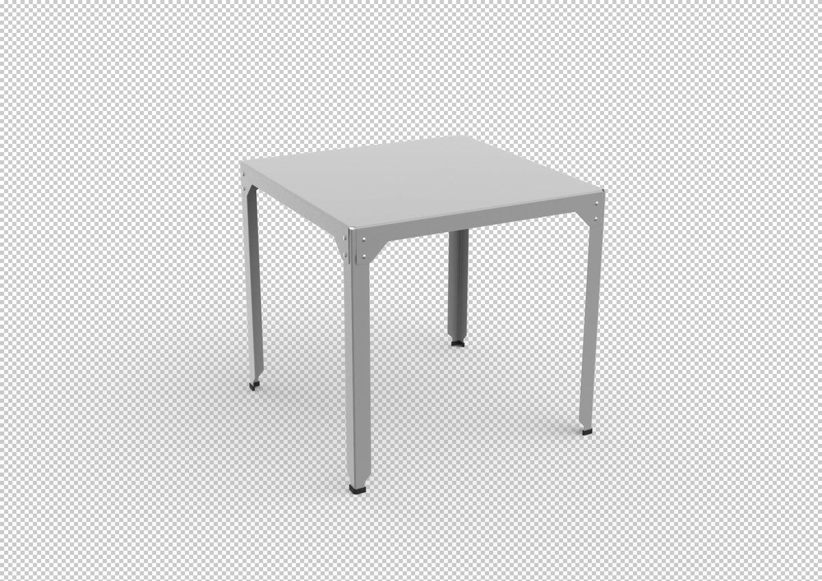 Hegoa Square Poseur Table-Matière Grise-Contract Furniture Store