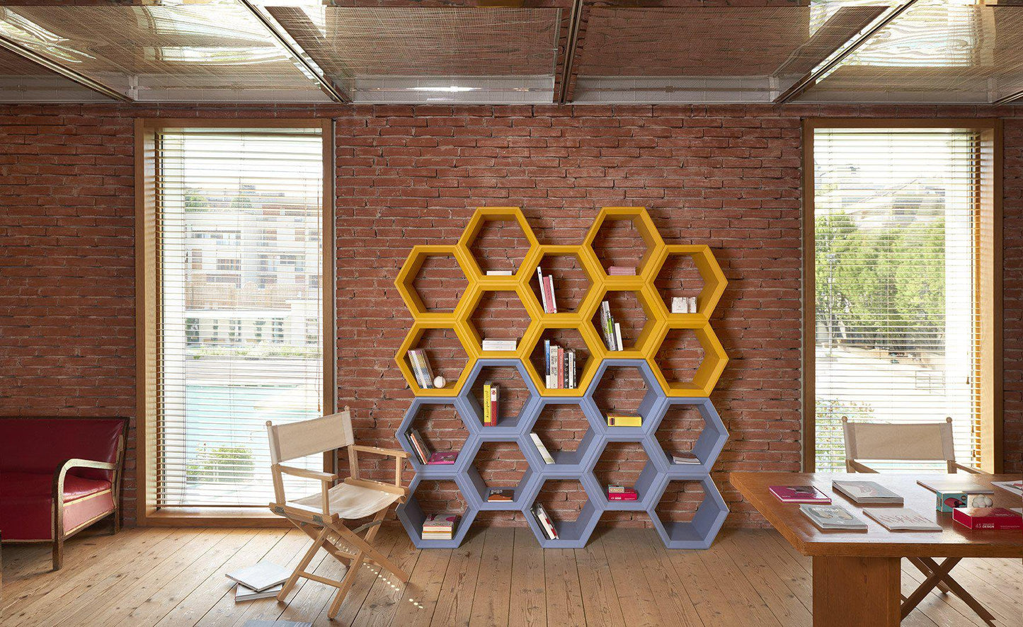 Hexa Bookcase-Contract Furniture Store for hospitality, leisure & commercial projects