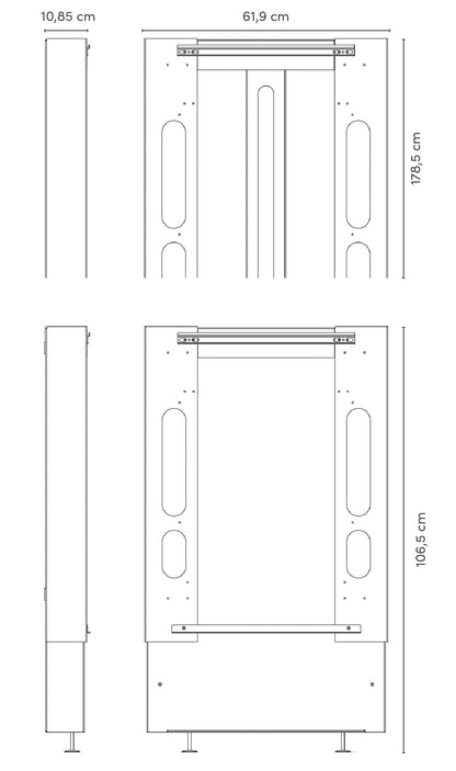 Hiiwi Wall Changing Table Lift-Contract Furniture Store for hospitality, leisure & commercial projects