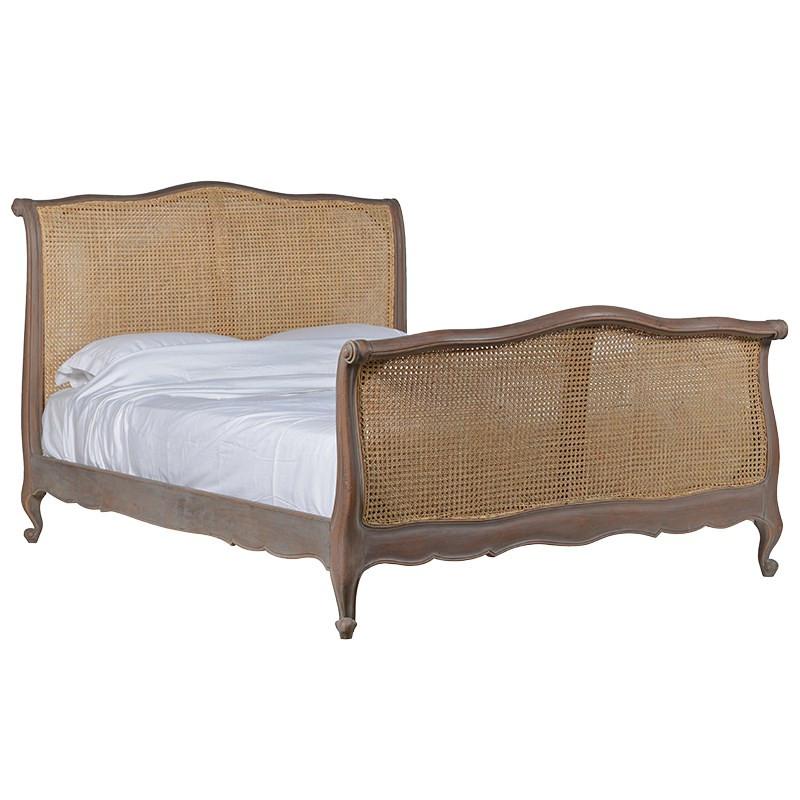 Honfleur Rattan Kingsize Bed-Coach House-Contract Furniture Store