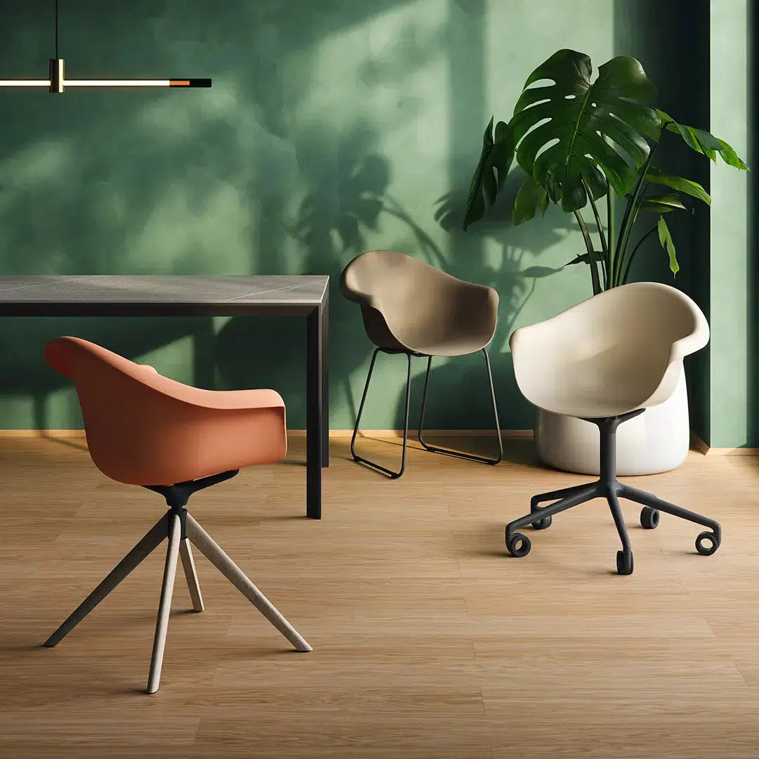 Incasso Wooden Swivel Armchair-Vondom-Contract Furniture Store