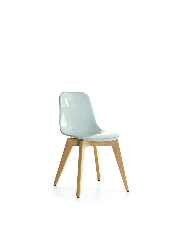 Inna Side Chair c/w Wood Legs-Cignini-Contract Furniture Store