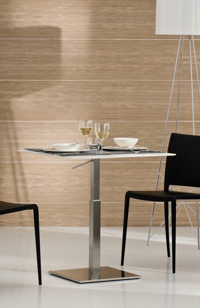 Inox Adjustable Coffee/Dining Base-Pedrali-Contract Furniture Store