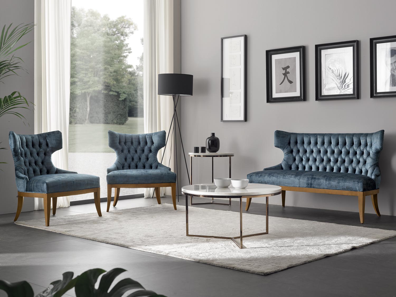 Irene 0451D Wing Sofa