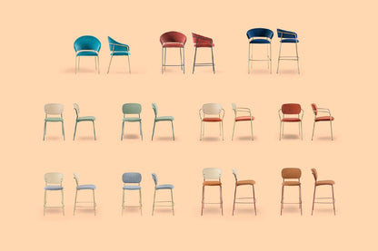 Jazz 3718 High Stool-Contract Furniture Store for hospitality, leisure & commercial projects