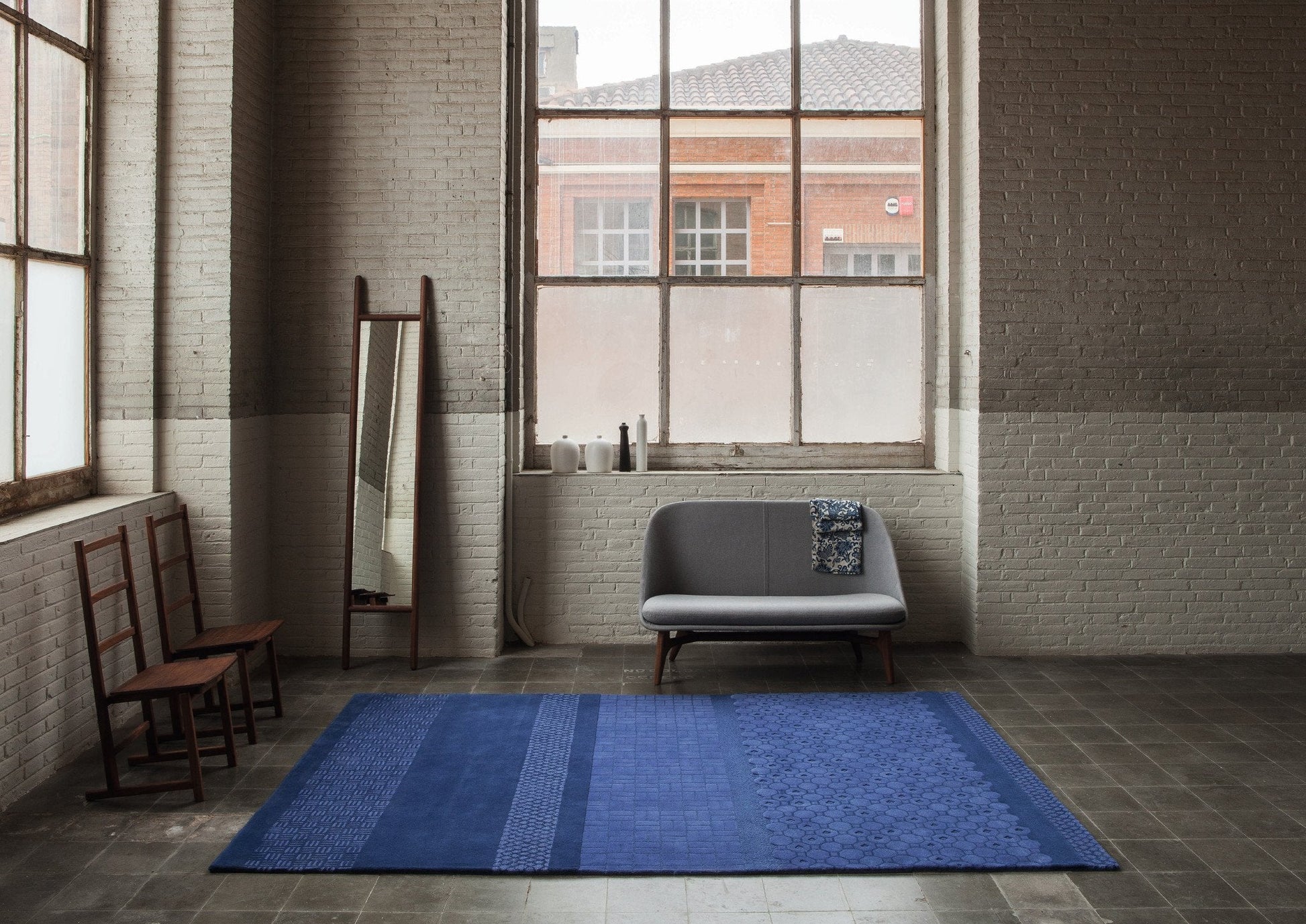 Jie Blue Rug-Contract Furniture Store for hospitality, leisure & commercial projects