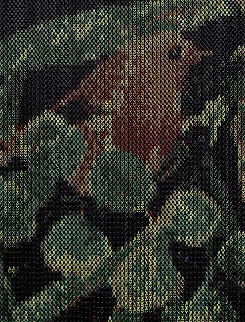 Jungle Birds Chain Curtain Divider-Contract Furniture Store for hospitality, leisure & commercial projects