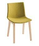 Kanvas Front Side Chair c/w Wood Legs-Gaber-Contract Furniture Store