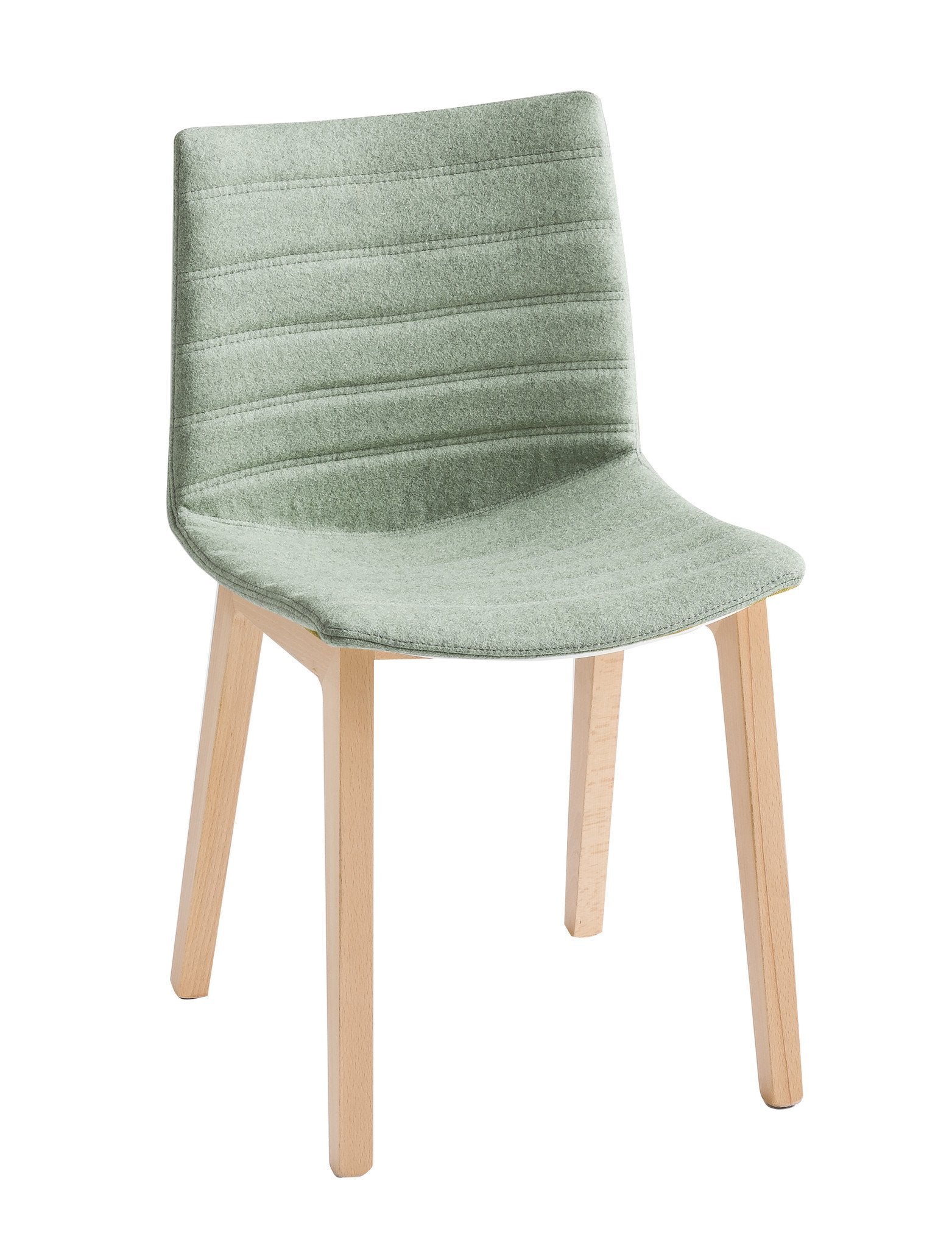 Kanvas Full Side Chair c/w Wood Legs-Gaber-Contract Furniture Store