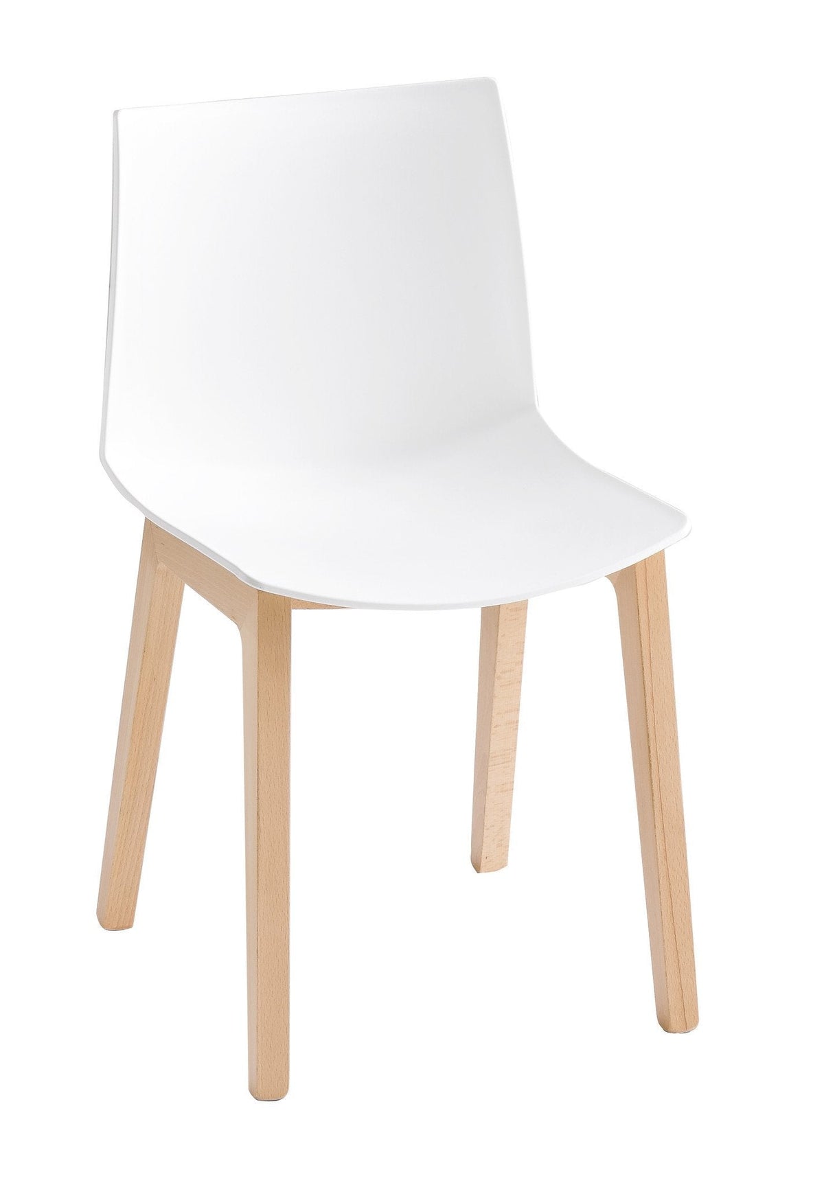 Kanvas Side Chair c/w Wood Legs-Gaber-Contract Furniture Store