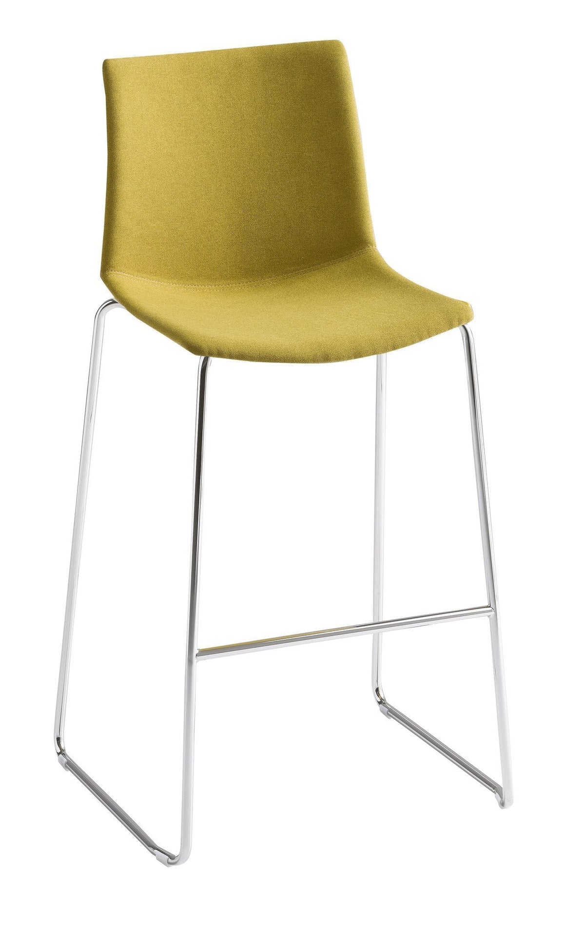 Kanvas Front High Stool c/w Sled Legs-Gaber-Contract Furniture Store