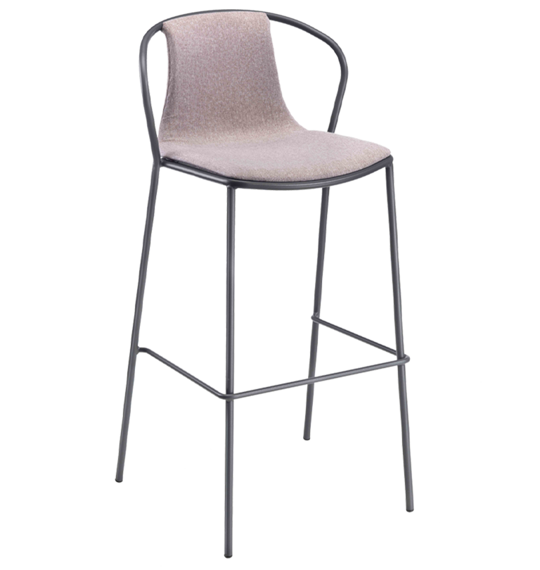 Kasia Upholstered High Stool-Contract Furniture Store for hospitality, leisure & commercial projects