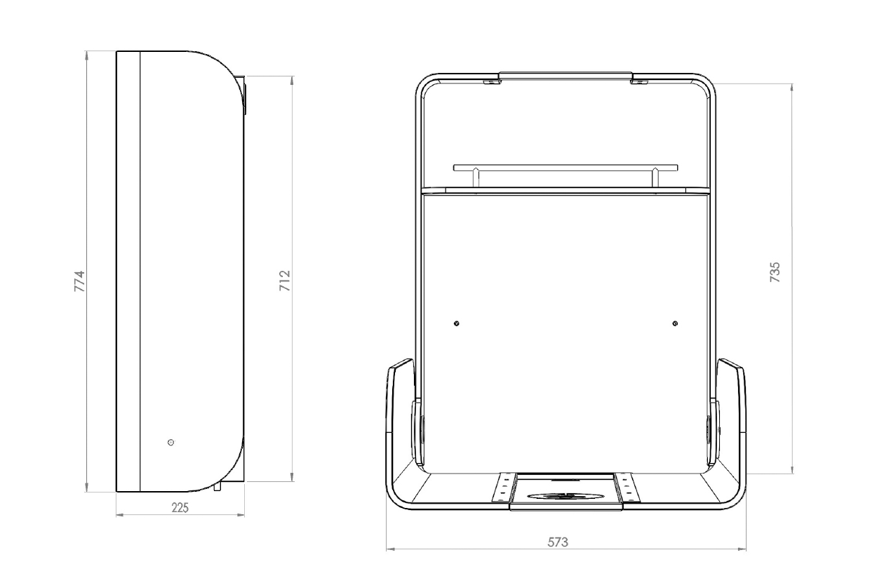 Kawamidi Changing Table-Contract Furniture Store for hospitality, leisure & commercial projects