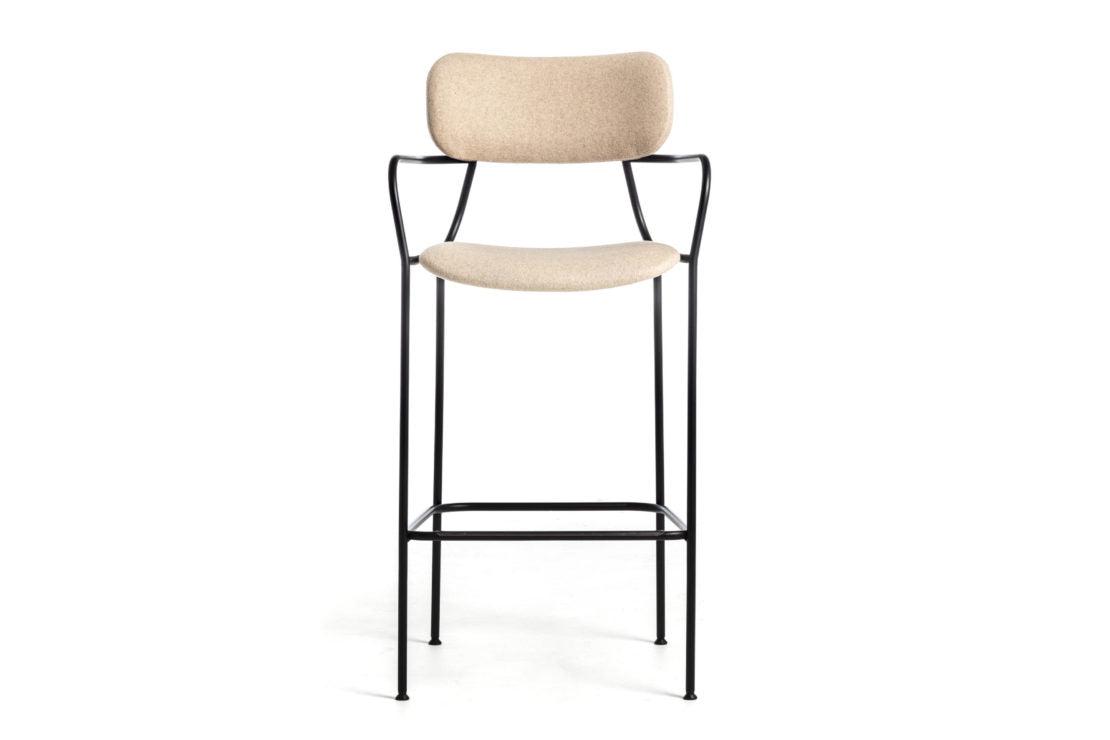 Kiyumi Fabric High Stool-Contract Furniture Store for hospitality, leisure & commercial projects