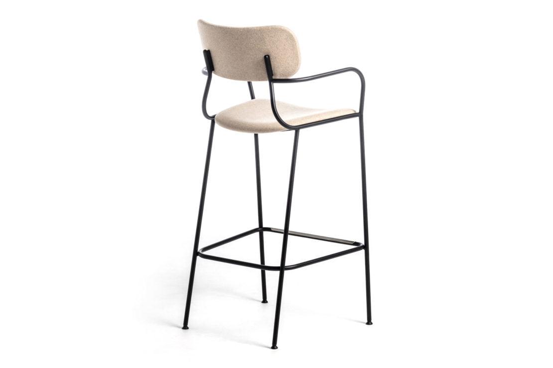 Kiyumi Fabric High Stool-Contract Furniture Store for hospitality, leisure & commercial projects