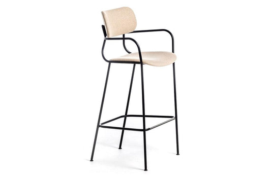 Kiyumi Fabric High Stool-Contract Furniture Store for hospitality, leisure & commercial projects