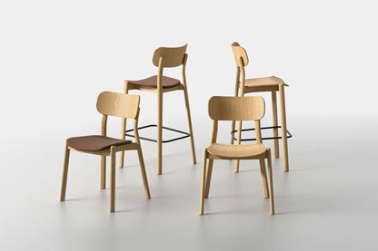 Kiyumi Wood High Stool-Contract Furniture Store for hospitality, leisure & commercial projects