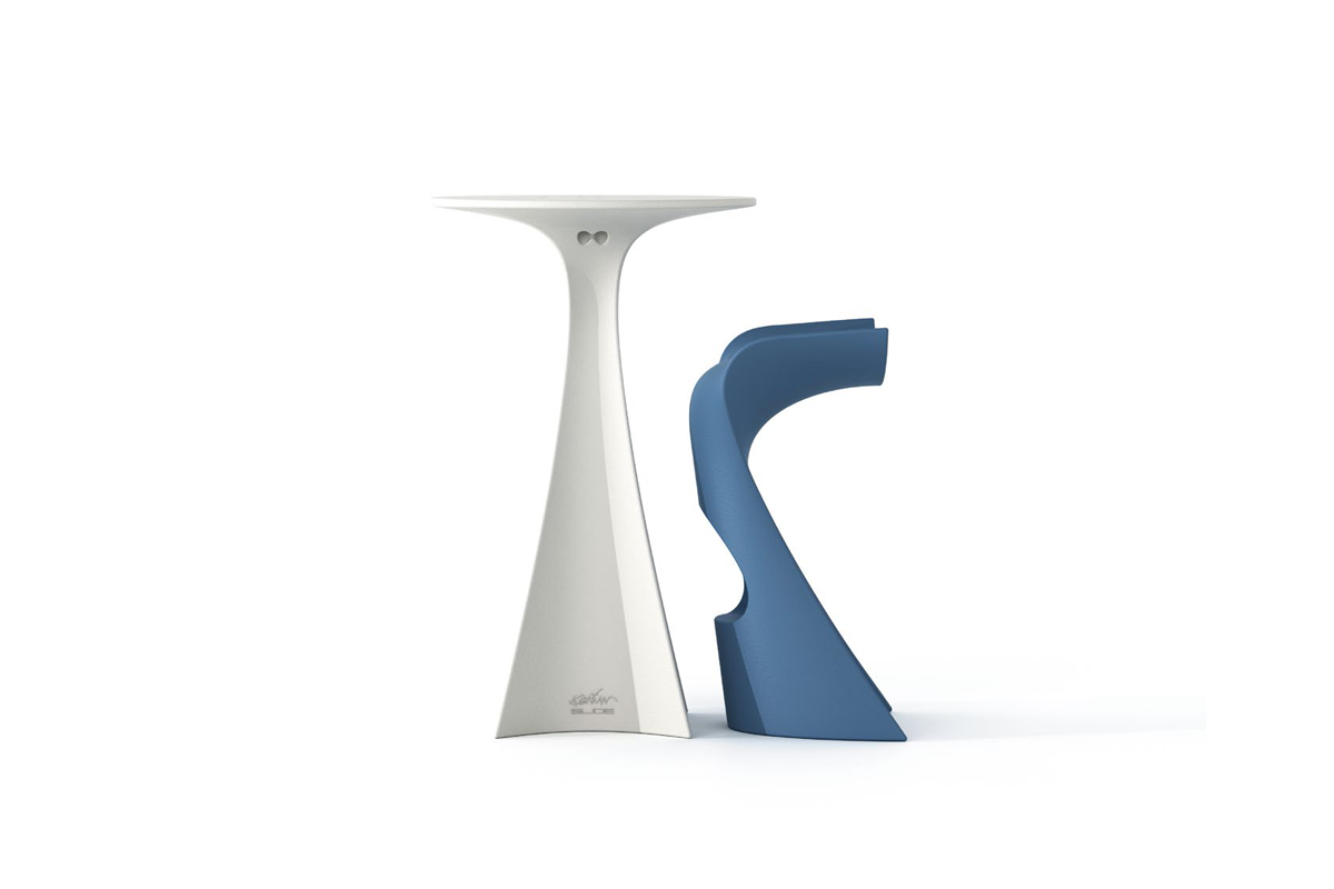 Koncord High Stool-Slide Design-Contract Furniture Store